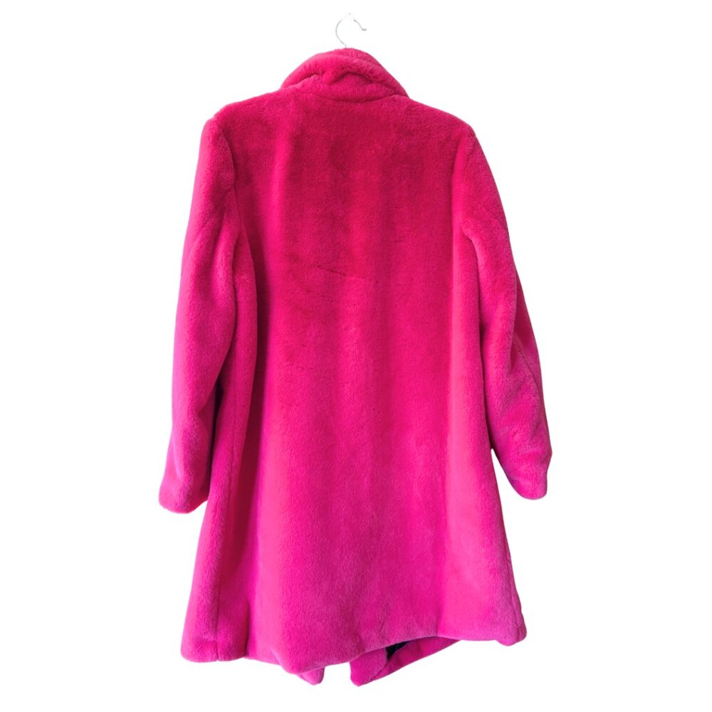 Avec Les Filles Pink Faux-Fur Coat - Picture 4 of 8